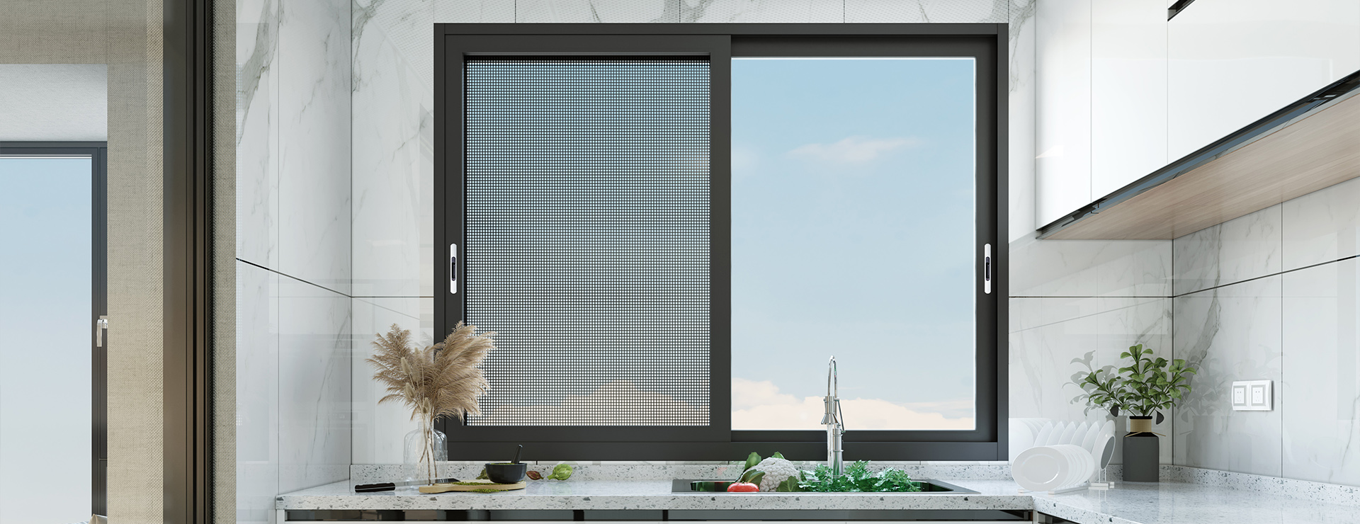 產(chǎn)品優(yōu)勢(shì)廚房篇 - 伊盾高效隔音系統(tǒng)門窗